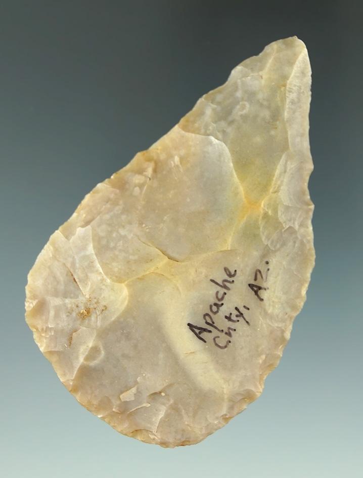 3 3/16" chalcedony Knife/Blade found in Apache Co., Arizona made from translucent material.