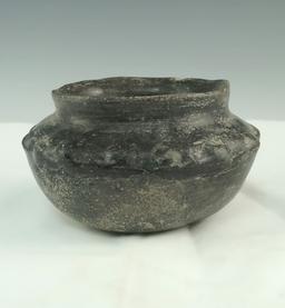 4 1/2" Nicely decorated Pre-Columbian pottery vessel from Mexico.