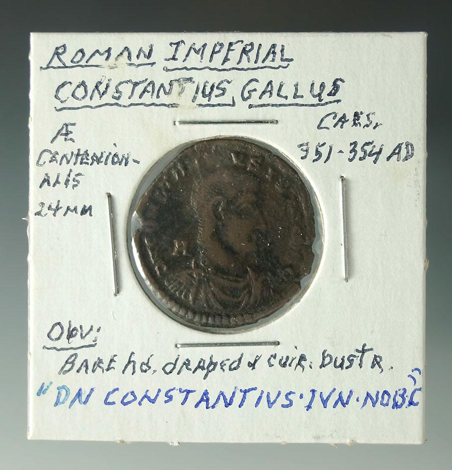 Roman Imperial Constantius Gallus 351 – 354 AD F Details