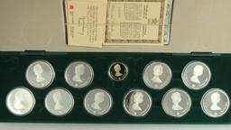 Canada 1988 Olympic 9 Coin Proof Set in Original Box with COA’s