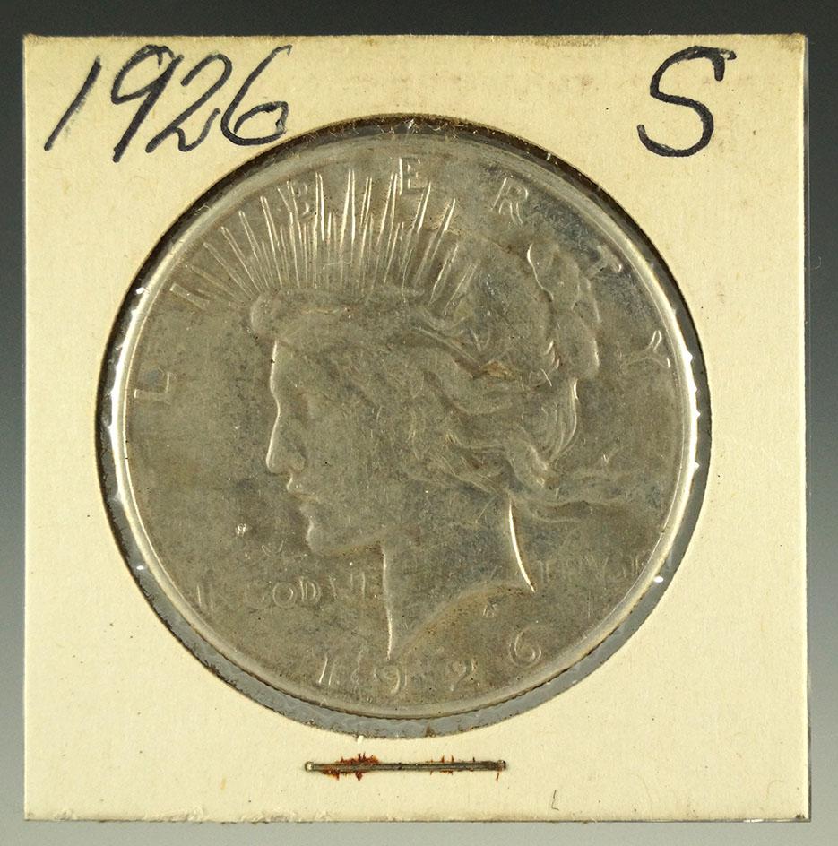 1926-S Peace Silver Dollar VF