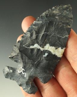 3 1/16" Coshocton Flint Thebes from Medina County Ohio made from attractive Coshocton Flint.