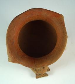 Tripod bowl with fish effigy legs - Chiriqui culture, Panama/Costa Rica area. Intact condition.