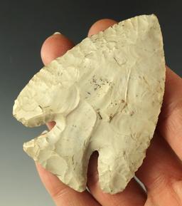 2 15/16" Archaic Diagonal Notch  found in Highland Co., Ohio. Ex. Dr. Jim Simpson Collection.