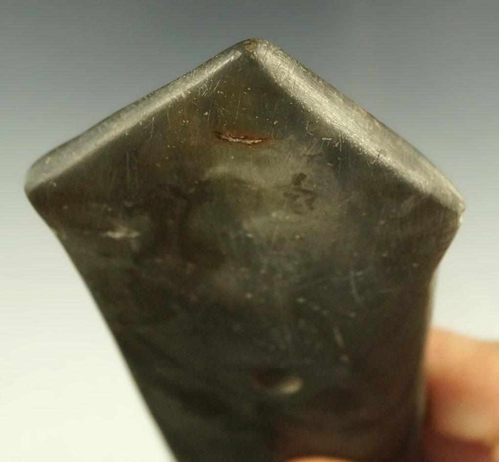 4 7/8" Tallied Hopewell Pendant found in Allen Co., Ohio. Ex. Lee, Dilley, Sorganfrei, Wall.