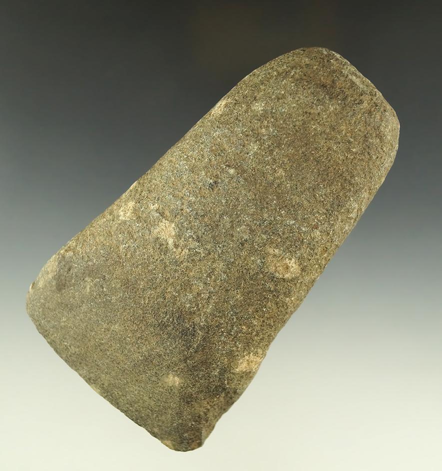 4 1/2" porphyry Celt found in Michigan, from the pre-1950s collection of Phil Wagle.