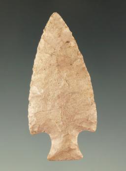 Excellent style on this 2" Tablerock point found in the Midwestern U. S. Ex. Gus Bubenzer.