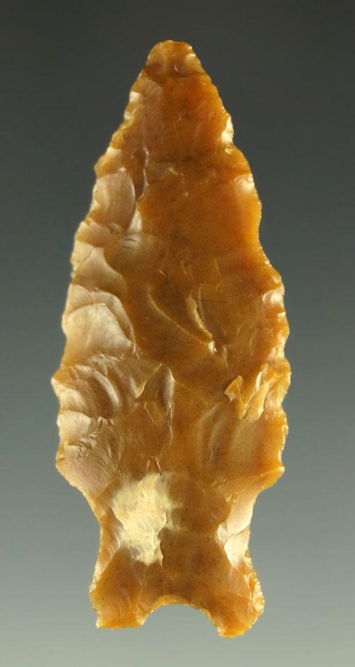 1 1/16" Mount Albion point found in Natrona County Wyoming made from multicolored agate.