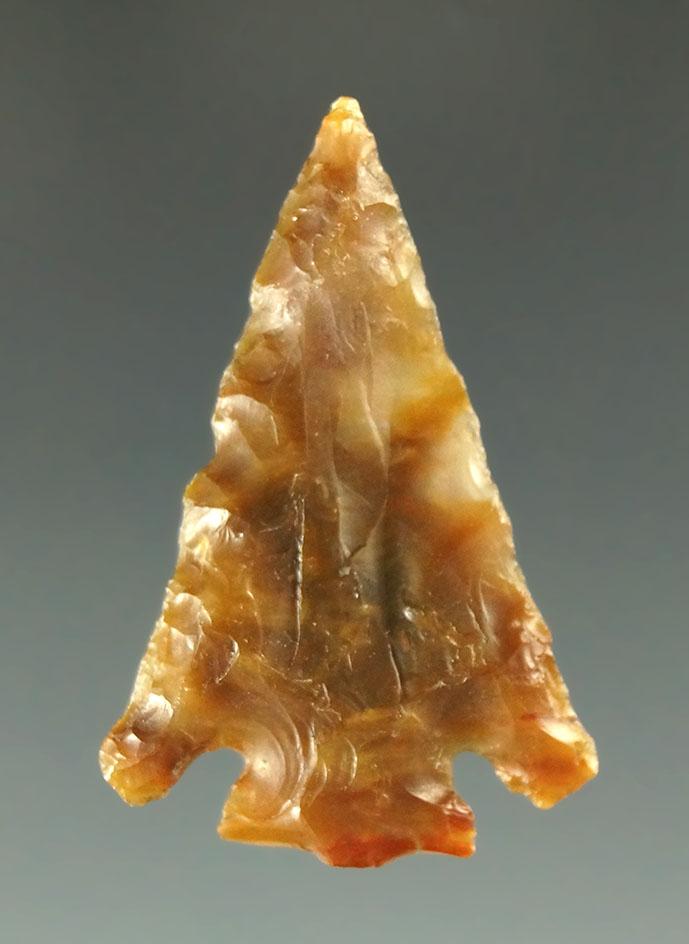 1 3/16" Eastgate made from semi translucent mottled agate found near the Columbia River.