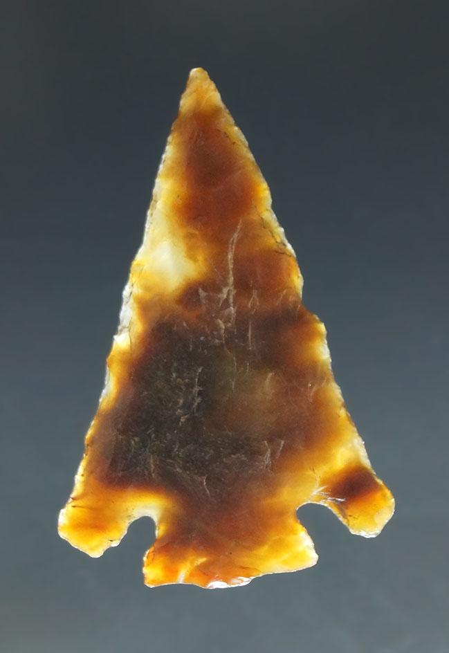 1 3/16" Eastgate made from semi translucent mottled agate found near the Columbia River.