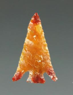 Nice! Thin and well flaked, delicate 11/16" Columbia Plateau - semi translucent agate.