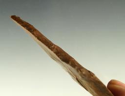 3 1/2" Harahey Knife made from attractive brown Jasper found in the Plains region.