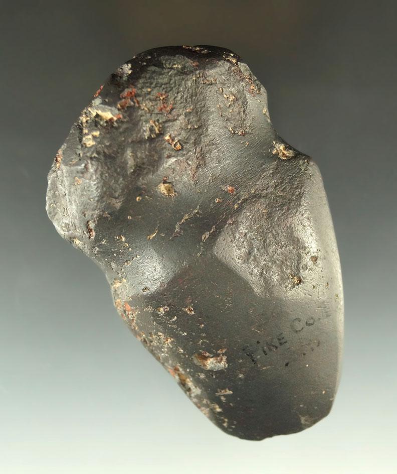 3 3/4" fully grooved Hematite Axe found in Pike Co., Illinois.