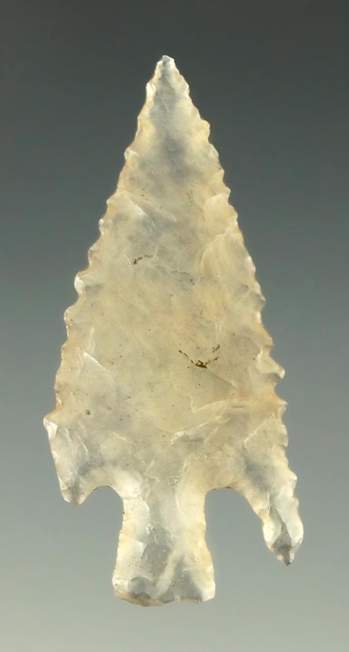 1 3/16" Deadmans point found in Colorado - beautifully clear chalcedony. Ex. Jeb Taylor.