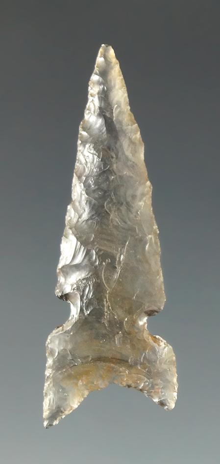 1 3/16" Sidenotch made from nearly clear translucent obsidian found in the great basin area.