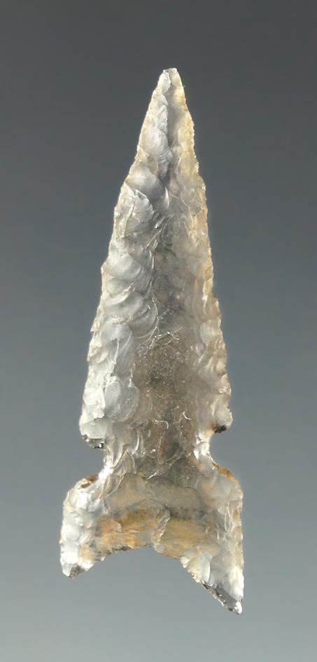 1 3/16" Sidenotch made from nearly clear translucent obsidian found in the great basin area.