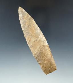 4 9/16" Paleo Lanceolate made from Logan County chert found Logan County Ohio. Ex. Thiebeau.