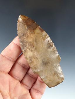 3 7/16" Adena found at Glover's Cave, Christian Co., Kentucky. Ex. Raymond Vietzen. Rogers COA.