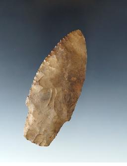 3 7/16" Adena found at Glover's Cave, Christian Co., Kentucky. Ex. Raymond Vietzen. Rogers COA.