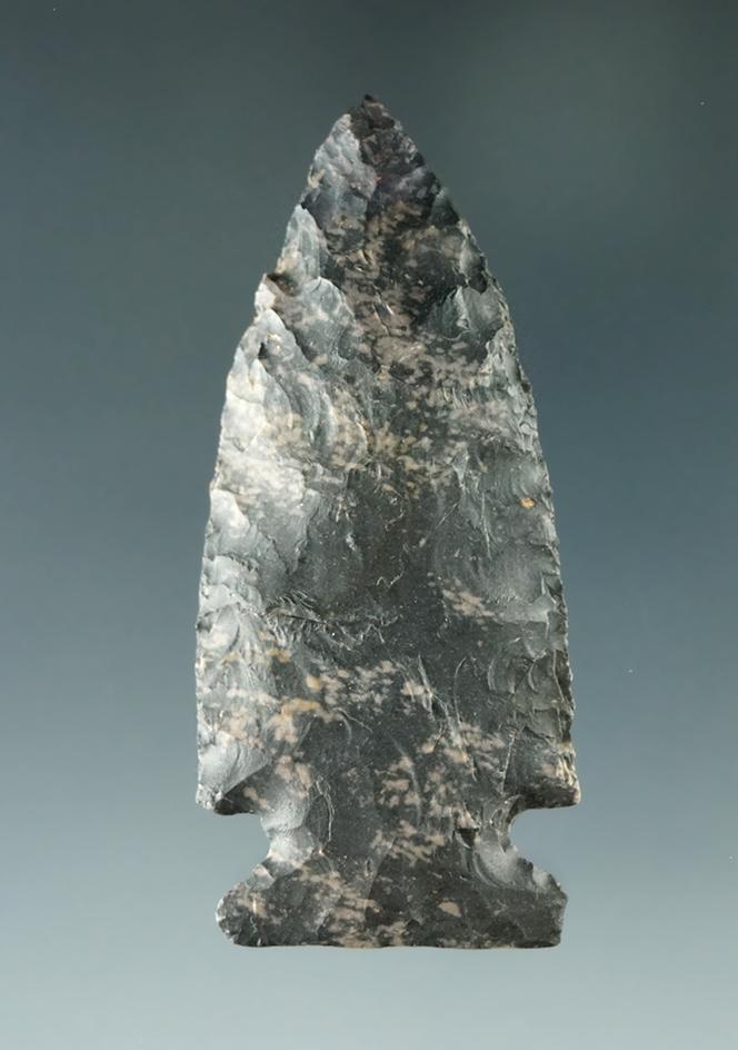 2 3/8" well flaked Sidenotch point made from Coshocton Flint with minor restoration to tip.