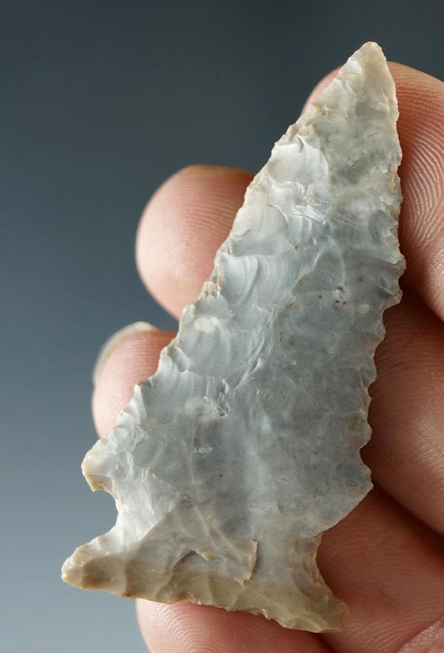 2 1/16" Coshocton Flint Archaic Knife found in Ohio.