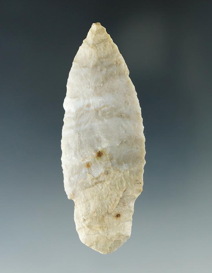 3 1/8" Upper Mercer Flint Adena found in Ohio.