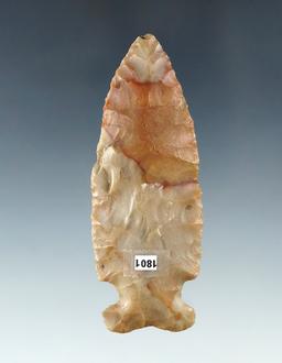 3 1/4" Archaic Sidenotch made from beautiful Carter Cave Flint. Found in Licking Co., Ohio.