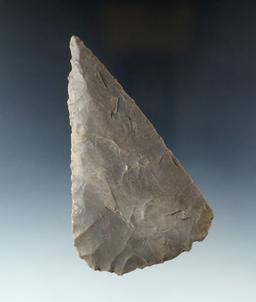 Large and thin 4 3/4" Archaic Beveled Blade found in Kentucky. Ex. Rose Nelson Collection.