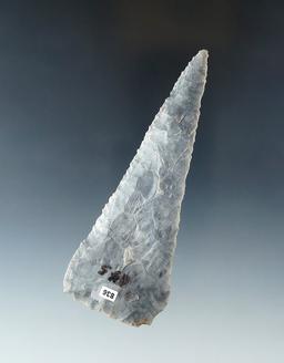 Beautifully patinated 4 3/16" Archaic Beveled Knife found in Montgomery Co., Ohio.