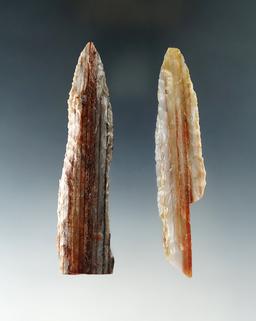 Pair of Knives made from beautiful banded petrified wood found near the Columbia River.