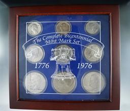 1976 Bicentennial Coin Set P, D and S Quarters, Half Dollars and Dollars BU and Proof