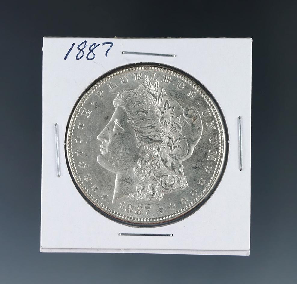1887 Morgan Silver Dollar Choice AU