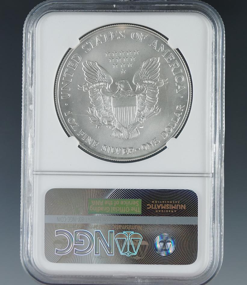 2000 American Silver Eagle Certified MS 69 by NGC