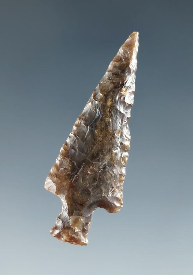 1 1/2" Wallula Gap made from Jasper, found in the Mid-Columbia River area.