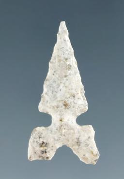 1" well flaked Sidenotch point found in the southwestern U. S.