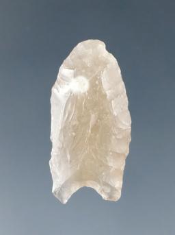 1 1/16" McKean made from highly translucent chalcedony found in the High Plains region.