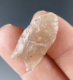 1 1/16" McKean made from highly translucent chalcedony found in the High Plains region.