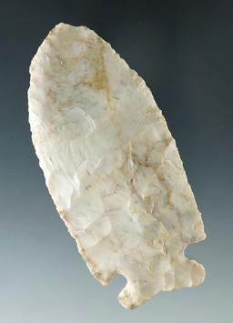 3 9/16" Sidenotch Knife made from Flint Ridge Flint found near Willard, Huron Co. Ohio.