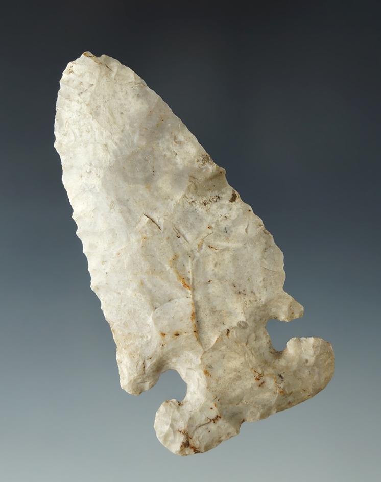 3 1/8" Thebes E-Notch with nice mineral deposits on surface, found in Logan Co., Ohio.