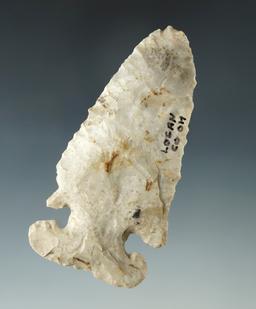 3 1/8" Thebes E-Notch with nice mineral deposits on surface, found in Logan Co., Ohio.