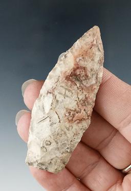 2 9/16" Paleo Lanceolate made from Delaware Chert, found in Central Ohio.