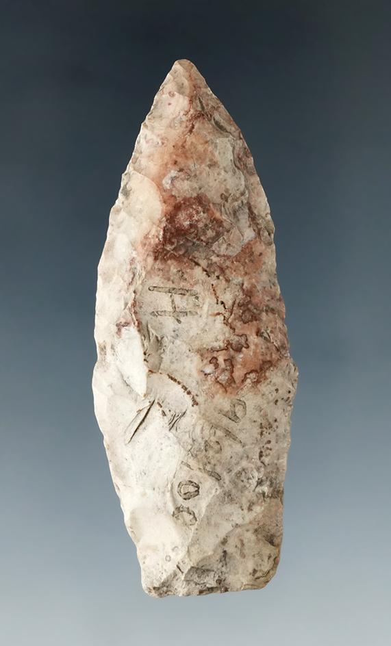 2 9/16" Paleo Lanceolate made from Delaware Chert, found in Central Ohio.