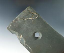 3 1/2" green banded slate Pendant found in Licking Co., Ohio by J. Brandar.