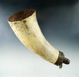 6 7/8" long circa 1800s Powderhorn.