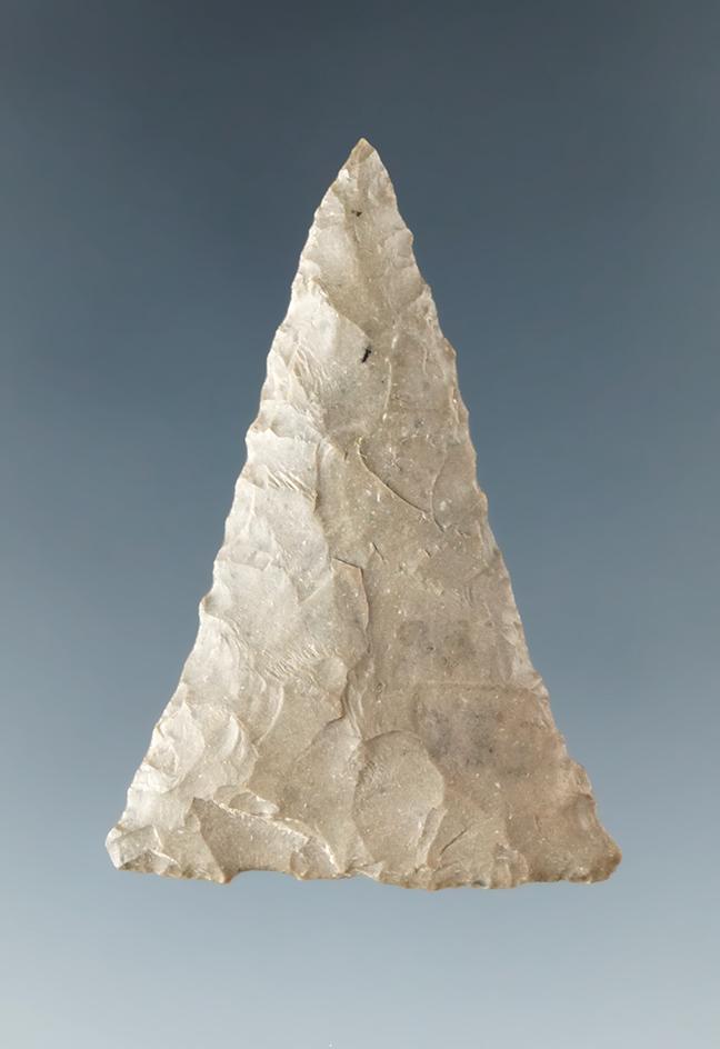 1 5/8" Triangle found by Dave Imperi North of Monroville, Huron Co., Ohio. Ex. Jack Hooks.