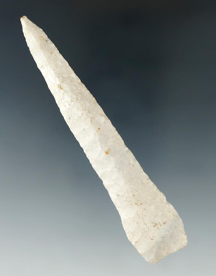 Sale Highlight! incredible flaking on this 4 3/16" Paleo Drill found in Illinois.