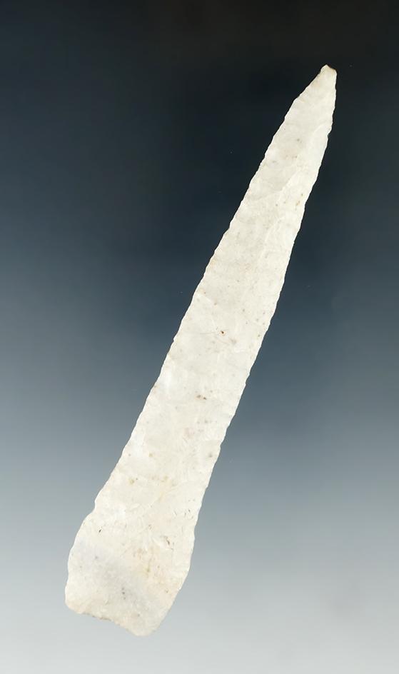 Sale Highlight! incredible flaking on this 4 3/16" Paleo Drill found in Illinois.