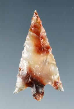 Beautiful material on this 1 1/8" translucent agate Gempoint found by Dewey Schmid prior to 1955