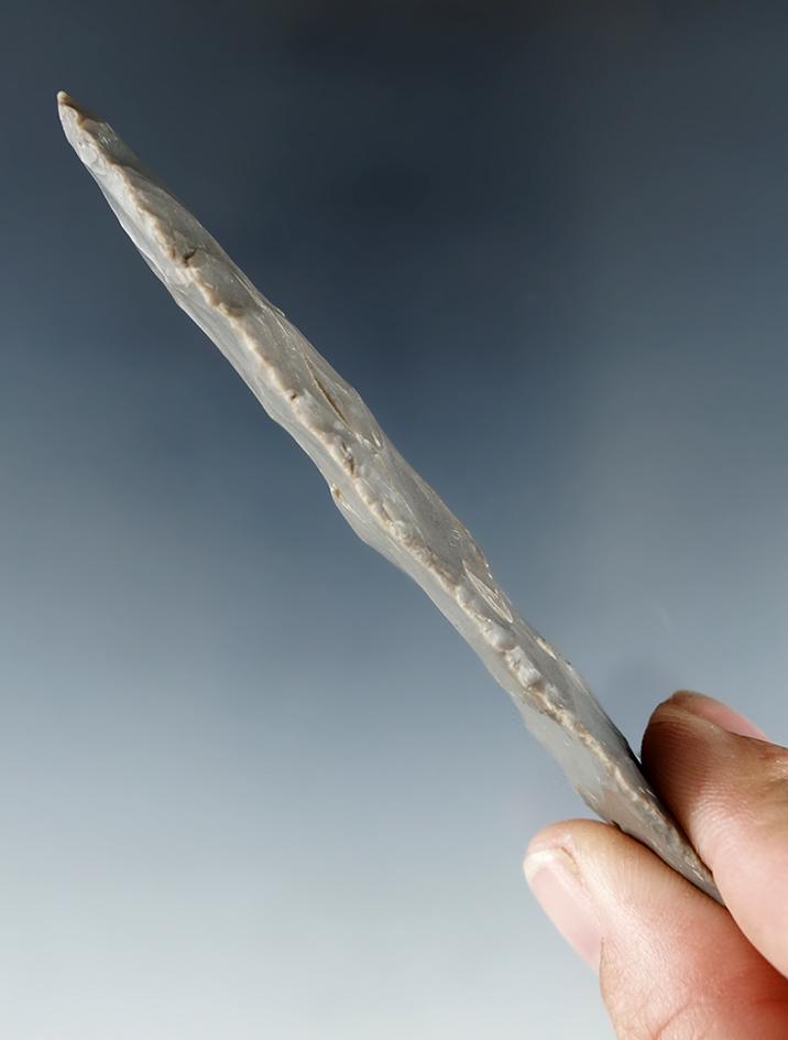 3 7/8" thin Hornstone Blade found in Floyd Co., Indiana. Ex. Donnie Sailor.