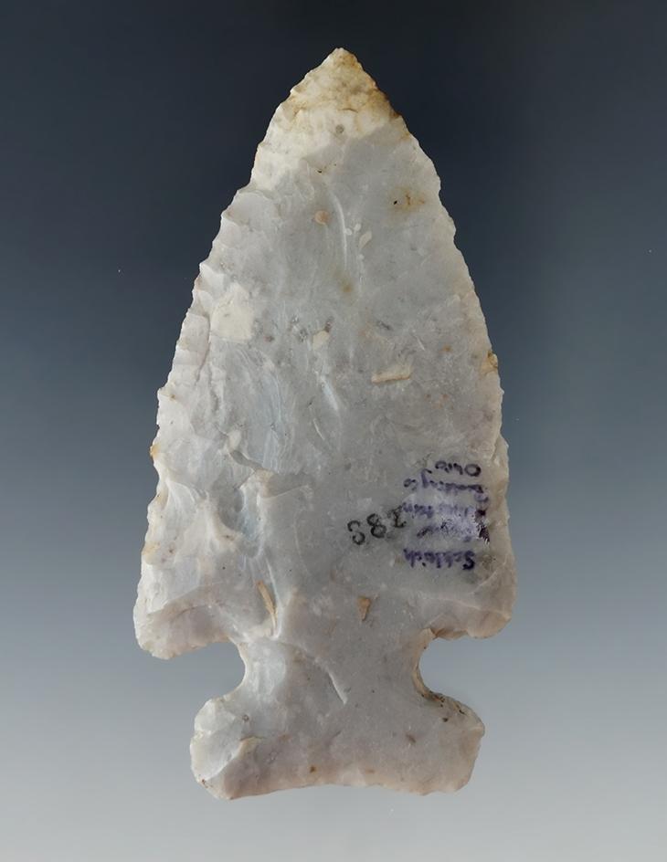 3 5/8" Flint Ridge Chalcedony Thebes - Paulding Co., Ohio. Ex. Van Steen, Schleich, Yerkes, Swanger.